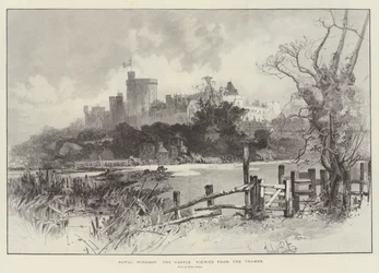 Koninklijk Windsor, het Kasteel gezien vanaf de Theems